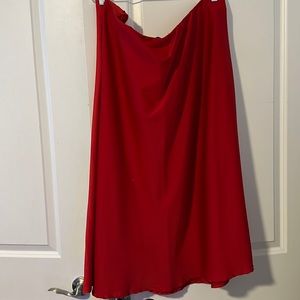 ELOQUII SLIP ON SKIRT RED PERFECT FOR THE HOLIDAYS SIZE 24W